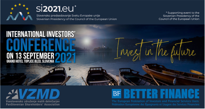 Συμμετοχή της Ένωσης Ελλήνων Επενδυτών στην Διεθνή Συνδιάσκεψη Επενδυτών στο Bled της Σλοβενίας 11-14 Σεπτεμβρίου 2021 με θέμα:  “Ευρωπαϊκές Κεφαλαιαγορές για τους Ιδιώτες Επενδυτές” | helinas